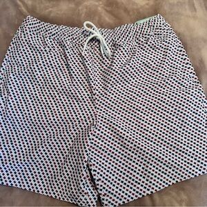 Stylish Black and White Patterned Men's Shorts